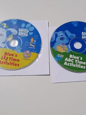 Blue's Clues: Blue's 123 Time ABC Time Activities PC CD-ROM Mac 1999 Infogrames